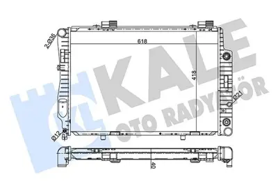 KALE 360400 Motor Su Radyatoru C-Class W202 93>00 S202 97>01 GM 2025004103, GM A2025004203