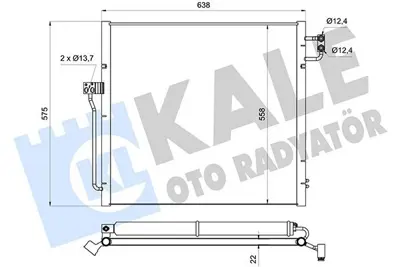 KALE 361345 Klima Radyatoru Mercedes-Benz (Gl-Class) X166   Gle (W166,C292)   Gls (X166) 15<19   (M-Class) W166