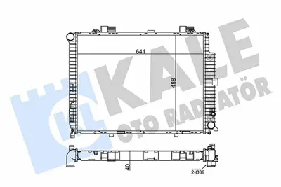 KALE 361500 Motor Su Radyatoru E-Class W210 96>99 S210 96>99 GM 2105003203, GM 2105006603