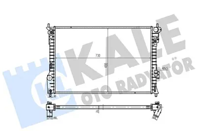 KALE 361795 Ford Explorer 3.5 4wd 10=> (Mt) [brazıng] [730x488x26] Su Radyatoru