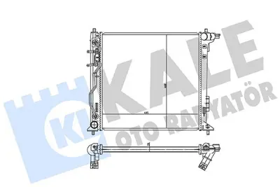 KALE 361985 Motor Su Radyatoru Hyundaı Tucson - Kıa Sportage Iv 2.0crdı 15<22 (At) [brazıng] [485x468x26]