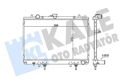 KALE 362200 Motor Su Radyatoru L200 1996> Manuel (698x408x26) GM MB660078, GM MR127853, GM MB660079, GM MR481787, GM 1163035, GM 8MK376729661, GM 18M34, GM 62809