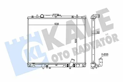 KALE 362400 Motor Su Radyatoru Mıtsubıshı L200 2001 2006 Pajero 2001 2007 Manuel Vıtes (500x638x32) GM MR258668, GM MR258669, GM MR571147, GM MN153205, GM MN153206, GM MN153208, GM MR239626, GM MR239627, GM TGA221325571, GM MR355474