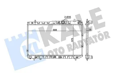 KALE 362730 Su Radyatörü GM S253102F500, GM 253102F500, GM 66681, GM 1333033