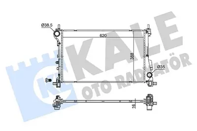 KALE 362795 Su Radyatörü GM 52052662