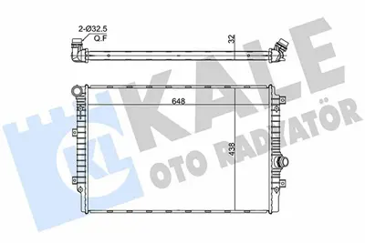 KALE 363170 Motor Su Radyatoru Golf V 03> 1.4 Fsı 1.6 Fsı 1.6 16v 2.0 Fsı Golf Vı 08> 1.6 16v Eos 06> 1.6 Fsı 2.