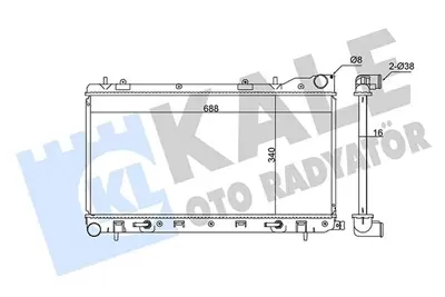 KALE 365100 Motor Su Radyatoru Forester 2,0 96>01 Otomatık (687x344x26) GM 45111FA040, GM 45111FA100, GM 45111FA200, GM 45111FC300, GM 45111FC310, GM 45111FC320, GM 45111FC330, GM 45111FC370, GM 45119FC310, GM 45199FA040