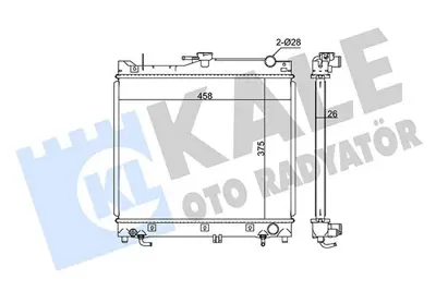 KALE 365700 Motor Su Radyatoru Jımny 01> Otomatık (375x457x27) GM 1770081A11, GM 1A2515200, GM 1770082A00, GM 1770080A11, GM 1770080A10, GM 1770080A10000, GM 1770080A00000, GM 1770080A00, GM 641753, GM DRM47003