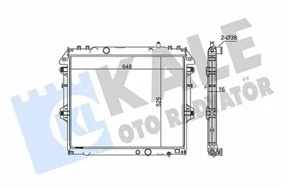 KALE 366500 Motor Su Radyatoru Hılux Iıı 06> Manuel (525x648x26) GM 164000L120, GM 164000L160, GM 164000L250, GM 164000L140, GM 164000L130, GM DRM50039, GM 1153115, GM 1153119, GM 8MK376759111, GM 164000L270