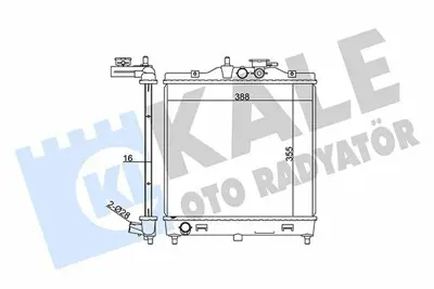 KALE 370100 Motor Su Radyatoru Kıa Pıcanto 1,0 1,1 2004> Manuel (410x378x16) GM 1333018, GM 2531007000, GM 2531007010, GM 2531007011, GM 2531007100, GM 66654, GM 8MK376762401, GM 8MK376769371