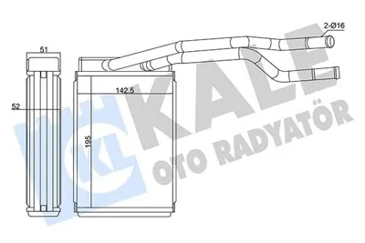 KALE 370565 Kalorıfer Radyatoru Ford Fıesta Brazıng 02> GM 2S6H18B539BB