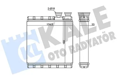 KALE 370630 Kalorıfer Radyatörü GM 2Q0819030A