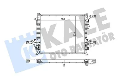 KALE 375200 Motor Su Radyatoru Volvo Xc90 I (At)  620x528x42 05>14 GM 8603842