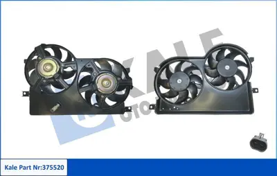 KALE 375520 Fan Motoru Davlumbazlı (12v) Teklı Albea Palıo Strada 03<07 GM 51718772, GM 46802629, GM 46802618, GM 85696, GM 8EW351040731, GM 5042049