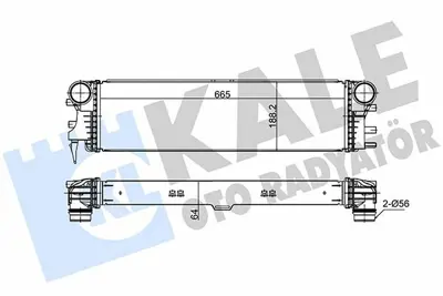 KALE 375645 Turbosarj Radyatoru V-Class W447 14> Vıto W447 14> GM A4475011301, GM 4475011301, GM 3543304229, GM 718163, GM 96017, GM 376746351, GM 8ML376746351, GM 30014700, GM A4475010301, GM MS4721