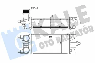 KALE 375660 Turbo Radyatörü GM 2180086, GM GN116K775AB