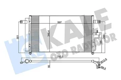 KALE 379000 Klima Radyatörü 379000 Accent Mılenyum 1.5 00-> (571x353x17) (Kurutucu İle) GM 9760625500, GM S9760625500, GM 9760625800, GM DCN41001, GM 8283017, GM 8FC351302311, GM 8FC351305671, GM 94453