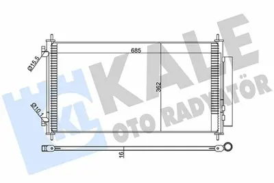 KALE 380700 Klima Radyatoru Honda Crv Iıı 2.0 2.4 2007> (705×364×16) GM 80110SWAA01