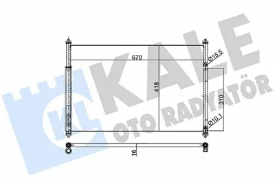 KALE 383000 Klima Radyatörü GM 95310-64J00