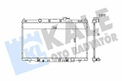 KALE 383900 Motor Su Radyatoru Honda Crv 2002 2006 Otomatık Vıtes (400x728x16) GM 19010PNLG51, GM 18010PNLG51, GM 19010PNB901, GM 19010PPAA51, GM 19010PNB003, GM 19010PNLG01, GM 19010PNB0031, GM 19010PZDJ51, GM 19010PZDA51, GM 19010PZDA01