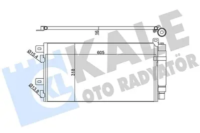 KALE 384700 Klima Radyatoru Mını R50 R53 02>06 R52 04>07 GM 64531490572