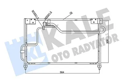 KALE 387200 Klima Radyatoru Mazda 626 1.8 2.0 1992 1997 GM GA7H61480, GM GB6H61480