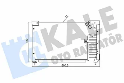 KALE 387400 Klima Radyatoru Mazda 323 1990 1994 GM BR7061480