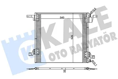 KALE 392600 Klima Radyatoru Ml-Class W163 98>05 GM A1638300170