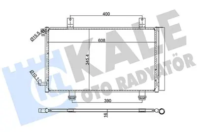 KALE 393900 Klima Radyatörü GM 95310-80J01