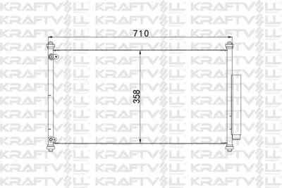 KRAFTVOLL 08060024 Klima Radyatoru Honda Accord 2013> GM 80110T2FA01