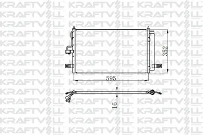 KRAFTVOLL 08060042 Klima Radyatoru (Kondanser) Accent Mılenyum 1,5 00-> GM 9760625500, GM S9760625500, GM 9760625800, GM DCN41001, GM 8283017, GM 8FC351302311, GM 8FC351305671, GM 94453