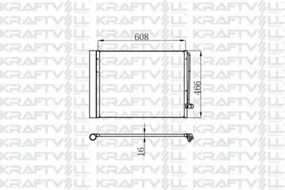 KRAFTVOLL 08060081 Klima Radyatoru Bmw N57n M57n2 E70 E71 F15 F16 GM 6972553, GM 64509239992, GM 64536972553, GM 9239992, GM 8022031, GM 8FC351302491, GM 8FC351302494, GM 8FC351309711, GM 940058, GM 35906