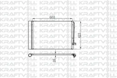 KRAFTVOLL 08060083 Klima Radyatoru Bmw M54 N62 N73 E60 E65 E63 E64 GM 2282939, GM 64502282939, GM 64508379885, GM 64509122825, GM 64532282939, GM 64538379885, GM 8379885, GM 9122825, GM 64118379885, GM 837989