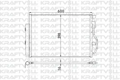 KRAFTVOLL 08060141 Klima Radyatoru Chevrolet Aveo T300 1.2 1.4 1.6 11> GM 96943762, GM 1850272, GM 95026324, GM 95358526, GM P96943762, GM 8313018, GM 940246, GM 940389, GM 9535826