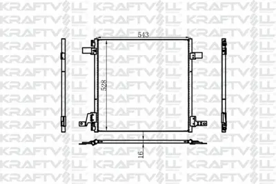 KRAFTVOLL 08060154 Klima Radyatoru Ml-Class W163 98>05 GM 1638300070, GM 1638300170, GM A1638300170, GM 16383000170, GM 1635000003, GM 1638300071, GM A16383000170, GM A1638300070, GM A1638300071, GM DCN17022