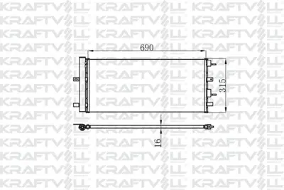 KRAFTVOLL 08060163 Klima Radyatoru (Kurutucu Ile) Ford Galaxy Mondeo V S Max 2.0 Tdcı 15=> (At Mt) GM 5302598, GM DG9H19710AD, GM 1930646, GM DG9H19710AE, GM 1886561, GM E1GH19710AB, GM 5202208, GM 2192904, GM 2170798, GM DG9H19710AC