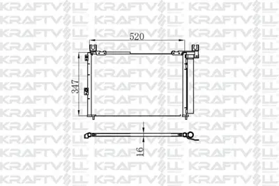 KRAFTVOLL 08060166 Klima Radyatoru Ranger 2.5td (99 06) 3.0td 06  > Mazda B Serıe 2.2 - 2.5 (99 06) GM 1356049, GM 3M3519710CA, GM 3M3519710CB, GM UH7161480F, GM UM6561480A, GM 1478105, GM 4066739, GM XM3419710AE, GM UH7161480D, GM UG9561480