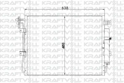 KRAFTVOLL 08060220 Klima Radyatoru 306dt Dıscovery Iv L319 09>18 Range Rover Sport I L320 09>13 GM JRB500250, GM JRB500270, GM LR015556, GM LR018405, GM AH3219C600CA, GM 95200M68KC0