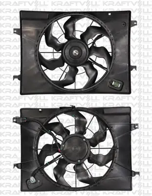 KRAFTVOLL 08120067 Radyator Fanı Komple Tucson Sportage 2.0 04>10 GM 252312E000, GM 253502E400, GM 253801F250, GM 253802E250, GM 253862E250, GM 253801F251, GM 253502E000, GM 253802E380, GM 252311F000, GM 253501F500