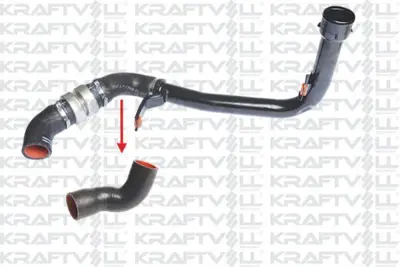 KRAFTVOLL 10031190 Turbo Intercoller Hortumu (Orta Kucuk) Boxer Iıı Jumper Iıı 2,2hdı E5 12> Ducato Iıı 2,3jtd 12> GM 1366746080, GM 1606660380