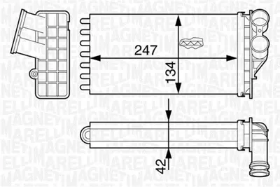 MAGNETI MARELLI 350218318000 Kalorıfer Radyator C4 P307 Dv6 (1,6hdı) 2,0hdı 16v GM 6448N5