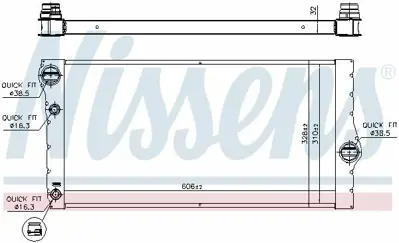 NISSENS 60769 Motor Su Radyatoru Bmw F10 F07 F11 F13 F01 F02 F03 F04 GM 8509177