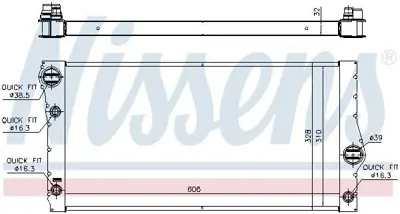 NISSENS 60775 Motor Su Radyatoru Bmw F07 F10 F11 F01 F02 F03 F04 GM 7570099