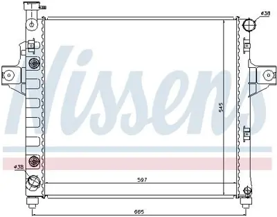 NISSENS 61009 Motor Radyatoru Jeep Grand Cherokee Iı 99>05 GM K52079428AD