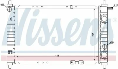 NISSENS 61653 Motor Radyatoru GM 96596288