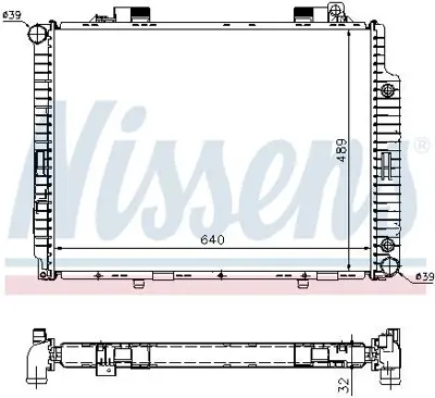 NISSENS 62665A Motor Su Radyatoru E-Class W210 96>99 S210 96>99 GM A2105006503