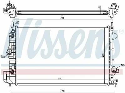 NISSENS 63113A Motor Radyatoru GM 51825587