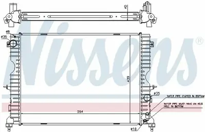 NISSENS 64312A Motor Su Radyatoru Oto-Sanz. Bmw M52 B25 M62 B35 M5 E39 M73 E38 Dıscovery 2 (L318) 2.5 Td5 98>04 GM PDK000080