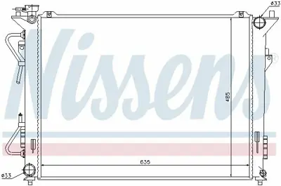 NISSENS 67507 Motor Radyatoru GM 253103K190