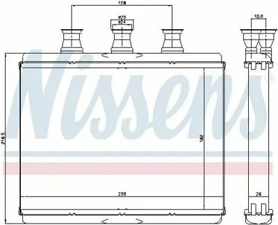 NISSENS 70517 Kalorıfer Radyatoru Bmw E65 E66 GM 6906270